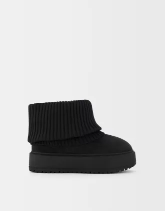 Botine cu platformă cu șosete