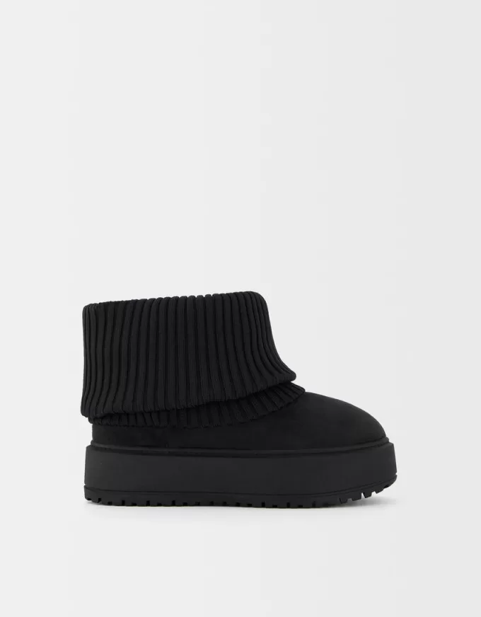 Botine cu platformă cu șosete Botine cu platformă cu șosete