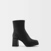 Botine cu platformă cu toc bloc Botine cu platformă cu toc bloc