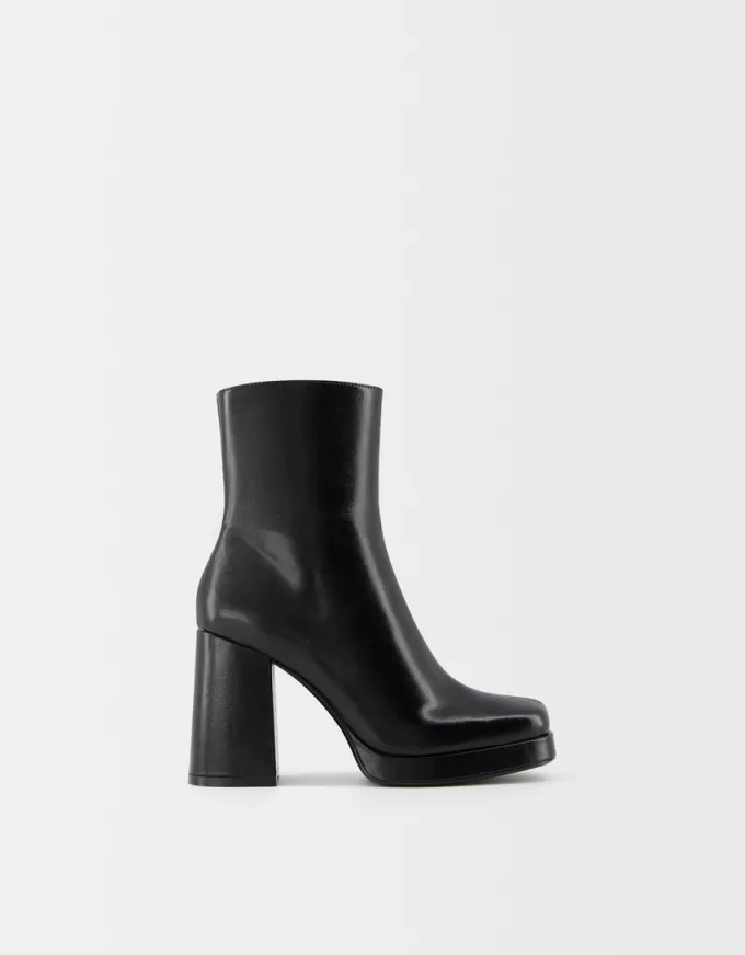 Botine cu platformă cu toc înalt Botine cu platformă cu toc înalt