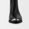 Botine de cowboy cu vârf metalic Botine de cowboy cu vârf metalic