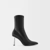 Botine metalice montate cu toc înalt Botine metalice montate cu toc înalt
