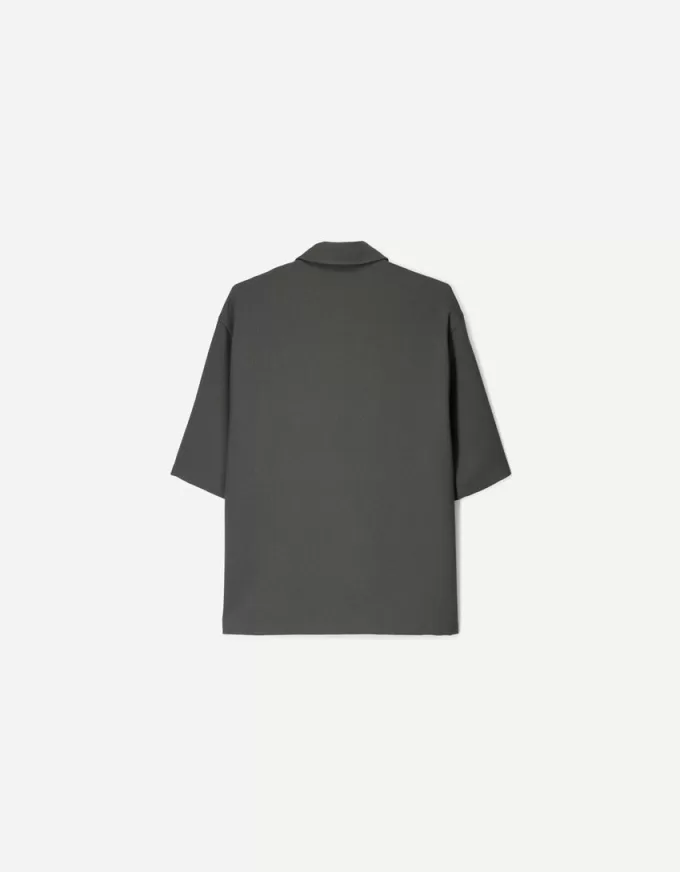 Cămașă croită cu mânecă scurtă, tip boxy Cămașă croită cu mânecă scurtă, tip boxy