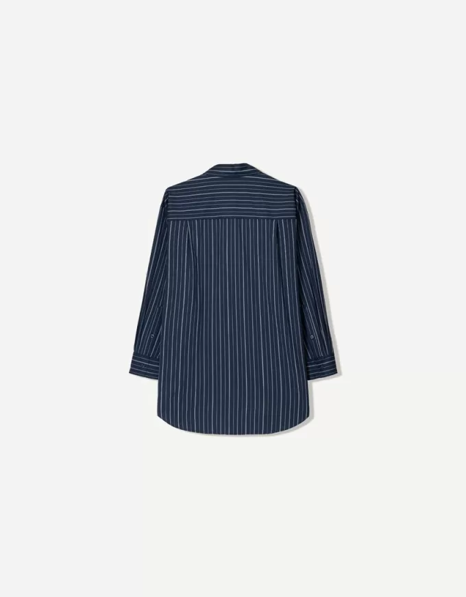 Cămașă extra-lungă cu dungi Cămașă extra-lungă cu dungi