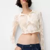 Cămașă jacquard decupată Cămașă jacquard decupată