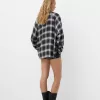 Cămașă oversize cu carouri Cămașă oversize cu carouri