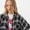 Cămașă oversize cu carouri Cămașă oversize cu carouri