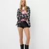 Cămașă oversize cu carouri Cămașă oversize cu carouri