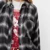 Cămașă oversize cu carouri Cămașă oversize cu carouri