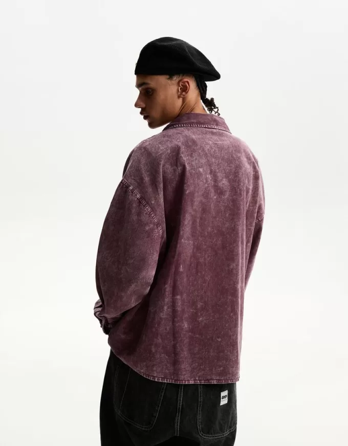 Cămașă oversize cu mânecă lungă Cămașă oversize cu mânecă lungă