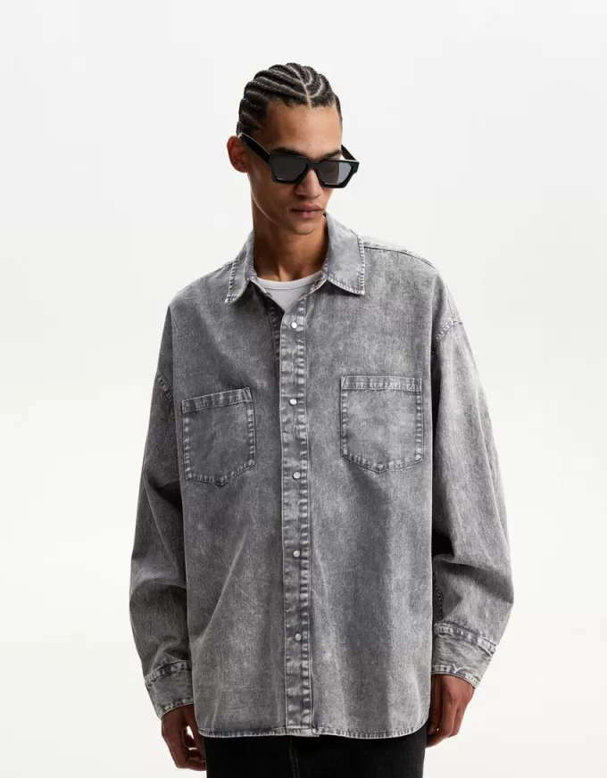 Cămașă oversize cu mânecă lungă Cămașă oversize cu mânecă lungă