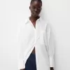 Cămașă rustică oversize cu mânecă lungă Cămașă rustică oversize cu mânecă lungă