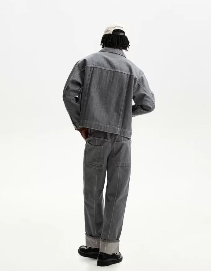 Cămașă supradimensionată din denim