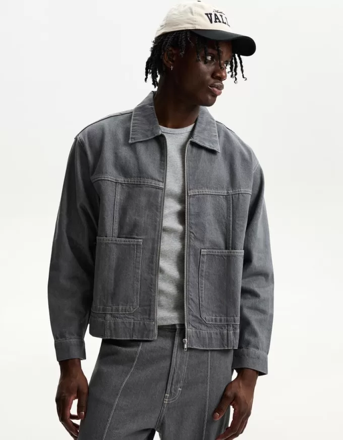 Cămașă supradimensionată din denim
