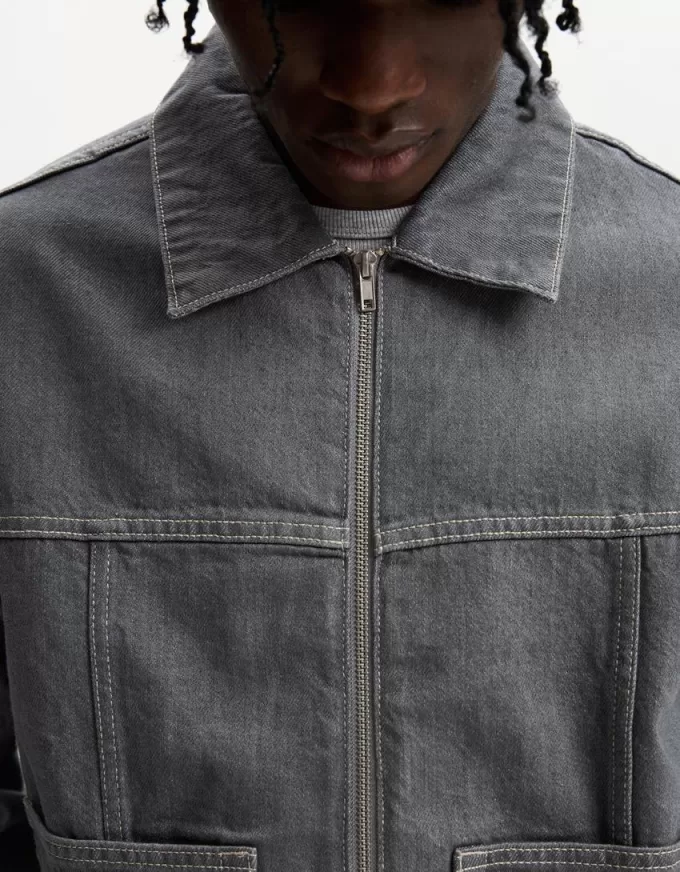 Cămașă supradimensionată din denim