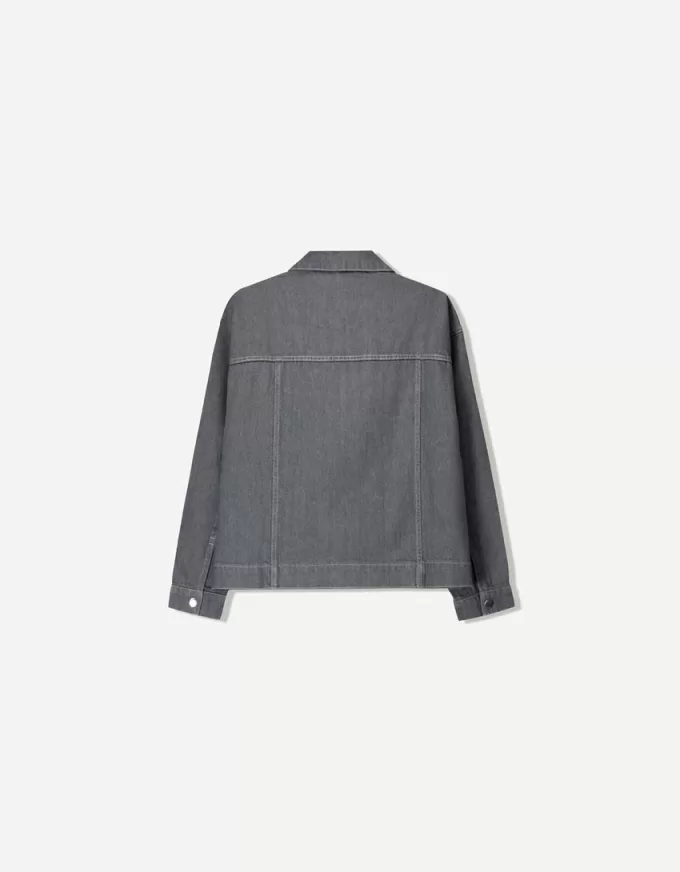 Cămașă supradimensionată din denim