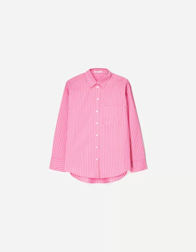 Cămașă supradimensionată din poplin Cămașă supradimensionată din poplin