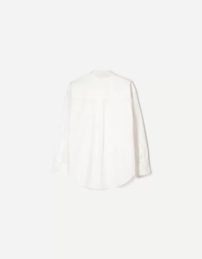 Cămașă supradimensionată din poplin Cămașă supradimensionată din poplin