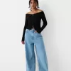 Cardigan Bardot din tricot cablu cu fermoar Cardigan Bardot din tricot cablu cu fermoar