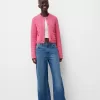 Cardigan texturat cu decolteu Cardigan texturat cu decolteu
