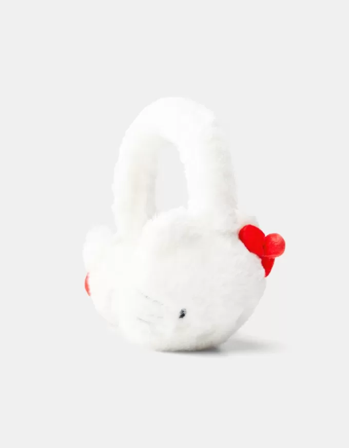 Căști pentru urechi Hello Kitty din blană artificială Căști pentru urechi Hello Kitty din blană artificială