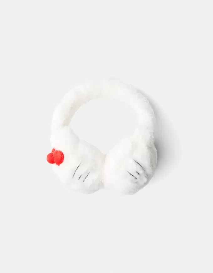 Căști pentru urechi Hello Kitty din blană artificială Căști pentru urechi Hello Kitty din blană artificială