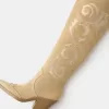 Cizme de cowboy cu toc înalt până la genunchi Cizme de cowboy cu toc înalt până la genunchi