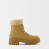 Cizme de munte din faux shearling Cizme de munte din faux shearling