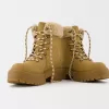 Cizme de munte din faux shearling Cizme de munte din faux shearling