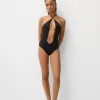 Costum de baie decupat
