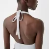 Crop top din amestec de in Crop top din amestec de in