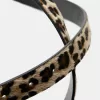 Curea animal print cu catarama Curea animal print cu catarama