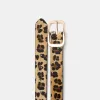 Curea animal print cu catarama Curea animal print cu catarama