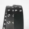 Curea din imitatie de piele cu ochiuri