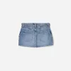 Fusta cargo din denim cu bretele Fusta cargo din denim cu bretele