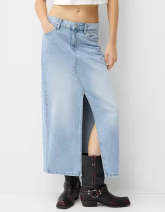 Fusta lunga din denim