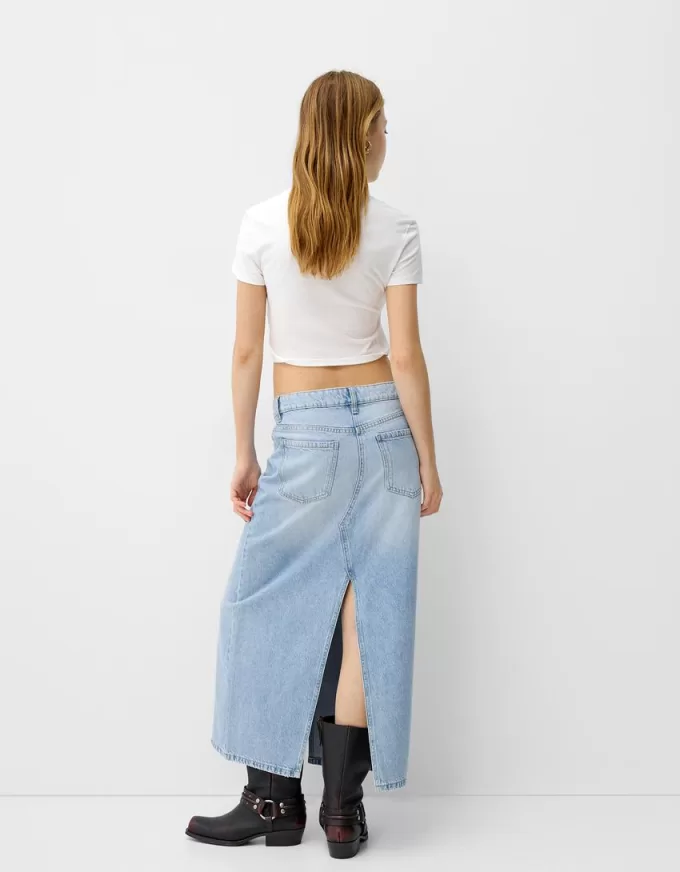 Fusta lunga din denim