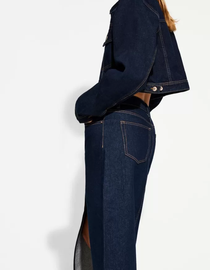 Fusta lunga din denim