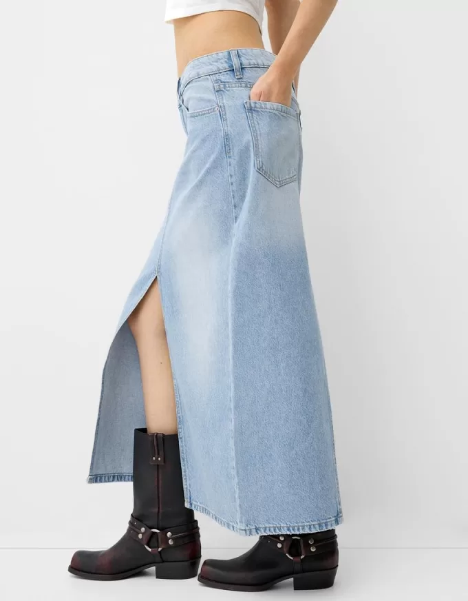 Fusta lunga din denim