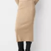 Fusta midi cu fanta Fusta midi cu fanta