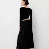 Fusta midi cu talie elastica Fusta midi cu talie elastica