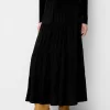 Fusta midi cu talie elastica Fusta midi cu talie elastica
