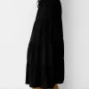 Fusta midi cu talie elastica Fusta midi cu talie elastica