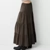 Fusta midi cu talie elastica Fusta midi cu talie elastica