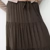 Fusta midi cu talie elastica Fusta midi cu talie elastica