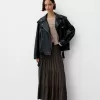 Fusta midi cu talie elastica Fusta midi cu talie elastica
