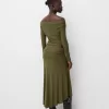 Fusta midi din tricot gros Fusta midi din tricot gros