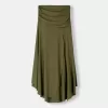 Fusta midi din tricot gros Fusta midi din tricot gros