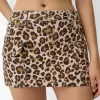 Fusta mini cu imprimeu animal Fusta mini cu imprimeu animal