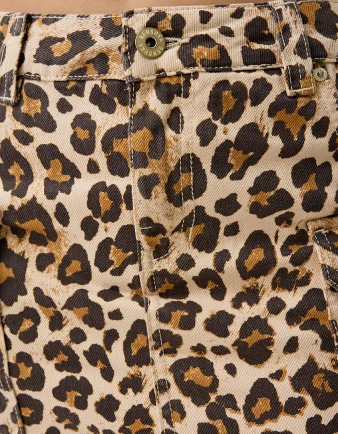 Fusta mini cu imprimeu animal Fusta mini cu imprimeu animal